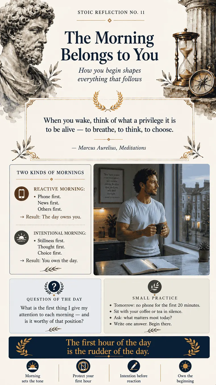 Stoic Reflection No. 11 — The Morning Belongs to You
