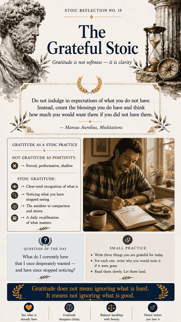 Stoic Reflection No. 19 — The Grateful Stoic